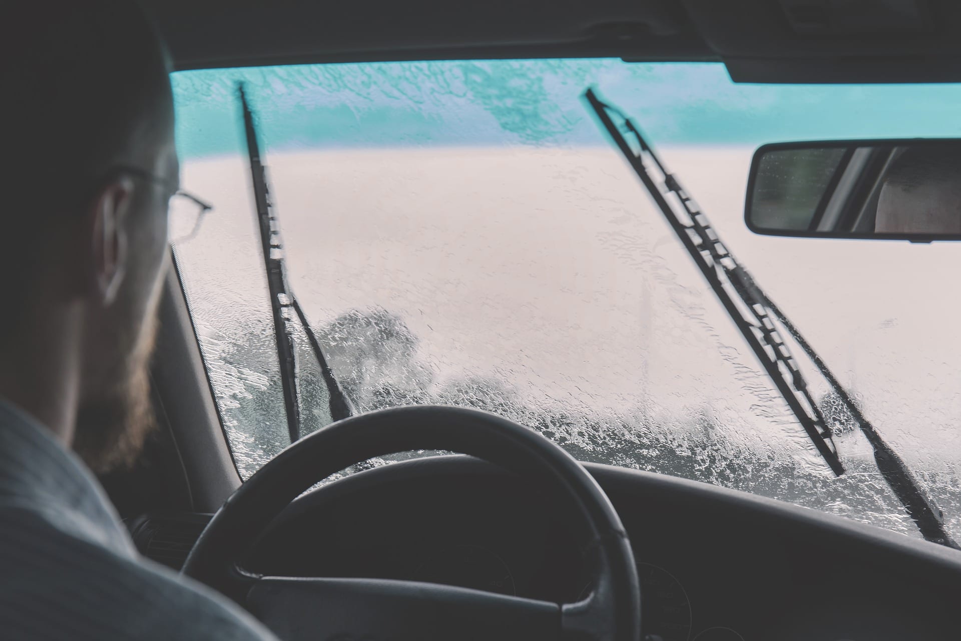 Clean your windscreen and check your wipers