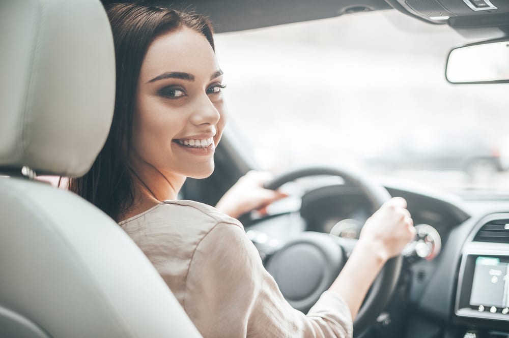 Woman driving