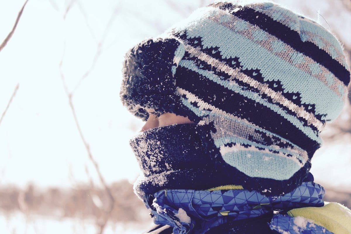 Woman in winter clothes