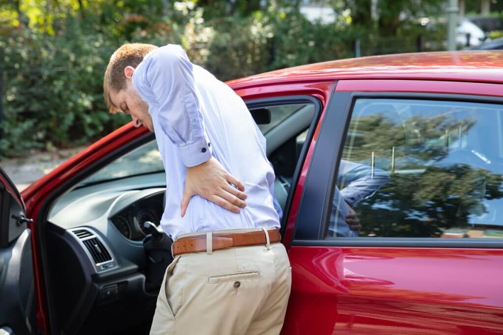 driver with back pain