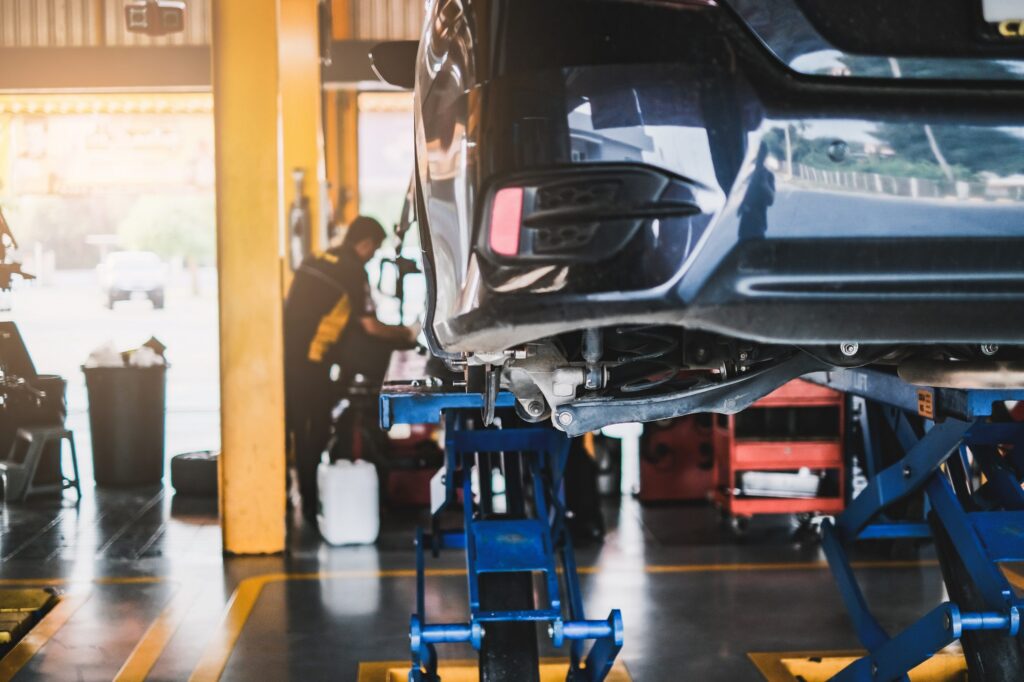 Car at garage