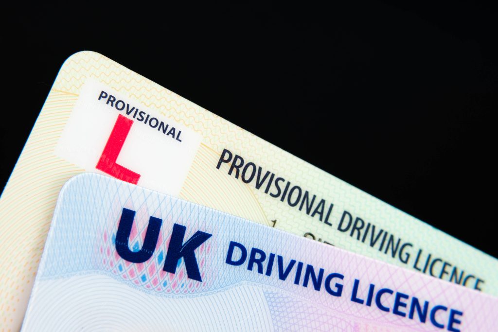 UK Driving Licence and Provisional licence cards